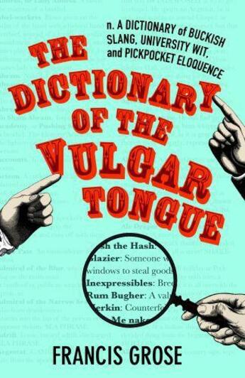 Couverture du livre « The Dictionary of the Vulgar Tongue » de Grose Francis aux éditions Hesperus Press Ltd Digital