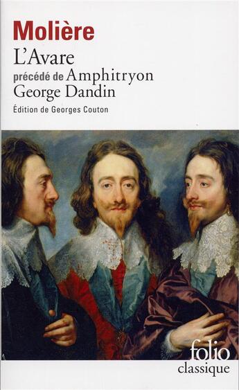 Couverture du livre « Amphitryon - george dandin - l'avare » de Moliere aux éditions Folio