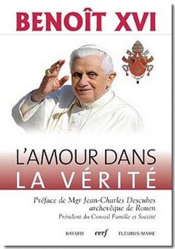 Couverture du livre « L'amour dans la vérité » de Benoit Xvi aux éditions Cerf