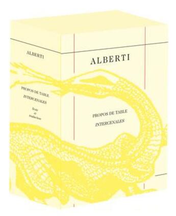Couverture du livre « Propos de table ; intercenales » de Leon Battista Alberti aux éditions Belles Lettres