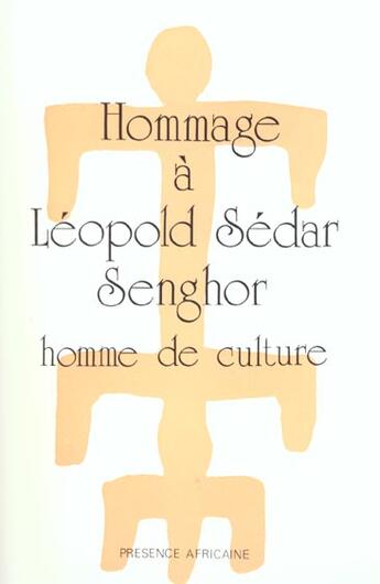 Couverture du livre « Hommage à Léopold Sédar Senghor » de  aux éditions Presence Africaine