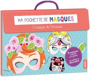 Couverture du livre « Ma pochette de masques de princesses ne » de Maude Guesne aux éditions Philippe Auzou