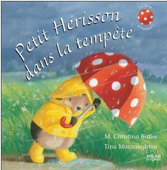 Couverture du livre « Petit hérisson dans la tempête » de M. Christina Butler et Tina Macnaughton aux éditions Milan