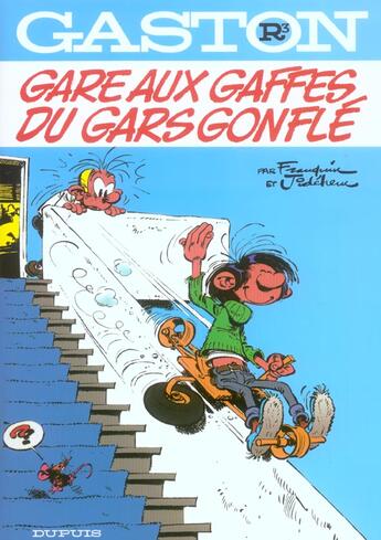 Couverture du livre « Gaston Tome 3 : gare aux gaffes du gars gonflé » de Jidehem et Andre Franquin aux éditions Dupuis