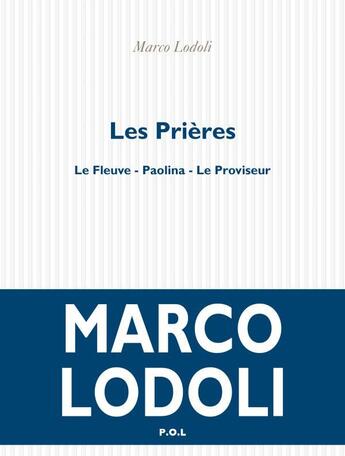 Couverture du livre « Les prières » de Marco Lodoli aux éditions P.o.l