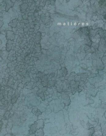 Couverture du livre « Matieres n14 » de Bruno Marchand aux éditions Ppur