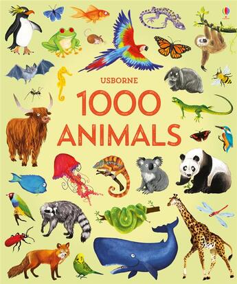 Couverture du livre « 1000 animals » de Jessica Greenwell et Nikki Dyson aux éditions Usborne