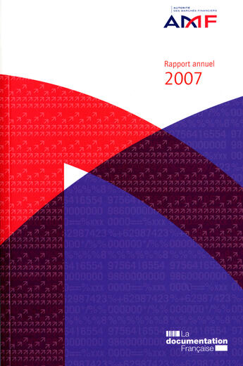 Couverture du livre « Rapport annuel 2007 de l'autorité des marchés financiers » de  aux éditions Documentation Francaise