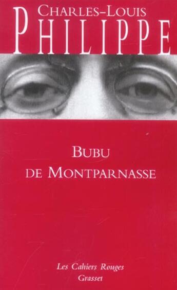 Couverture du livre « Bubu de Montparnasse : (*) » de Philippe C-L. aux éditions Grasset