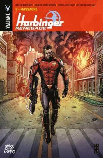 Couverture du livre « Harbinger renegade Tome 2 : massacre » de Rafer Roberts et Collectif aux éditions Bliss Comics