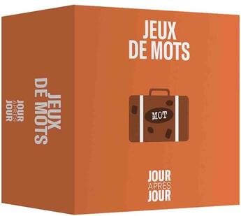 Couverture du livre « Jour après jour : jeux de mots » de  aux éditions Papier Cadeau