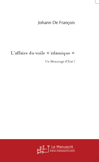 Couverture du livre « L'affaire du voile islamique » de Bagdad S. Maata aux éditions Le Manuscrit