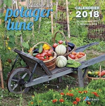 Couverture du livre « Cultiver son potager avec la lune (édition 2018) » de  aux éditions Artemis