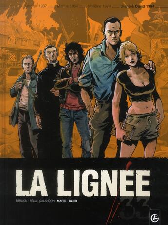 Couverture du livre « La lignée Tome 4 ; Diane & David, 1994 » de Laurent Galandon et Jerome Felix et Olivier Berlion et Damien Marie et Frederic Blier aux éditions Bamboo