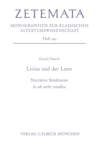 Couverture du livre « Livius und der Leser » de Dennis Pausch aux éditions C.h.beck