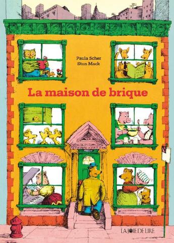 Couverture du livre « La maison de brique » de Paula Scher aux éditions La Joie De Lire