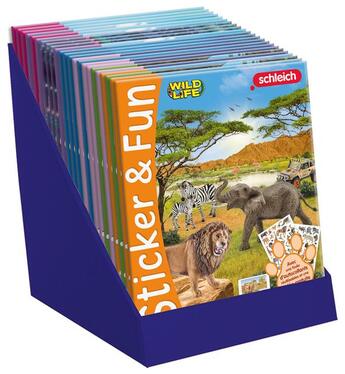 Couverture du livre « Plv comptoir pleine - sticker & fun 32 ex (4 ex/titre - 8 titres) » de  aux éditions Book'n'app