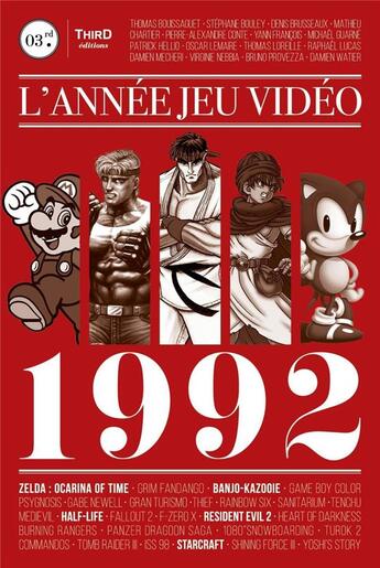 Couverture du livre « L'année jeu vidéo ; 1992 » de  aux éditions Third Editions