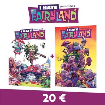 Couverture du livre « I hate Fairyland : Tome 1 et Tome 2 » de Skottie Young aux éditions Urban Comics