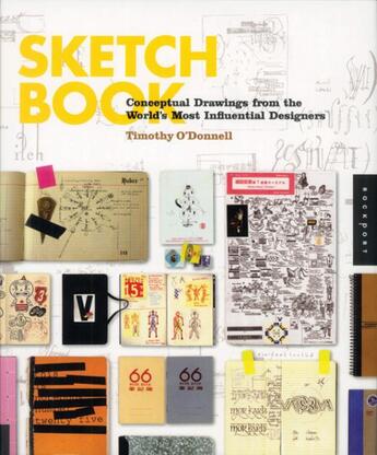 Couverture du livre « Sketchbook conceptual drawings from the worlds most influential designers (paperback) » de Timothy O'Donnell aux éditions Rockport