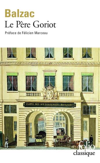 Couverture du livre « Le père Goriot » de Honoré De Balzac aux éditions Folio