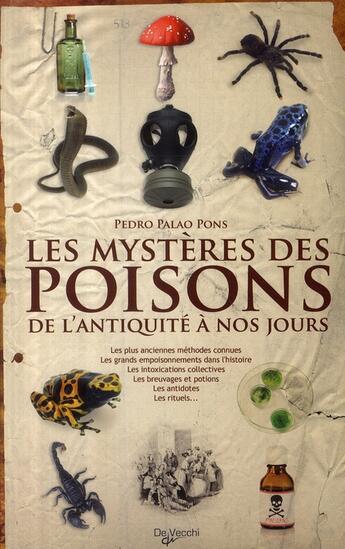 Couverture du livre « Les mystères des poissons » de Pons Pedro Paolo aux éditions De Vecchi