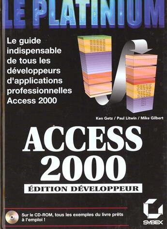Couverture du livre « Access 2000 » de Ken Getz et Paul Litwin et Mike Gilbert aux éditions Eska