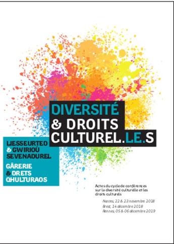 Couverture du livre « Diversité et droits culturel.le.s » de  aux éditions Bretagne Culture Diversite Bcd