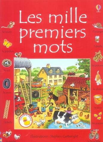 Couverture du livre « Les mille premiers mots » de Amery/Cartwright aux éditions Usborne