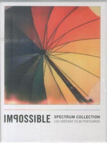 Couverture du livre « IMPOSSIBLE PROJECT SPECTRUM COLLECTION: 100 INSTANT-FILM POSTCARDS » de  aux éditions Potter Style