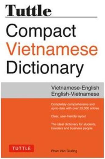 Couverture du livre « Tuttle compact vietnamese dictionary » de Giuong Van Phan aux éditions Tuttle