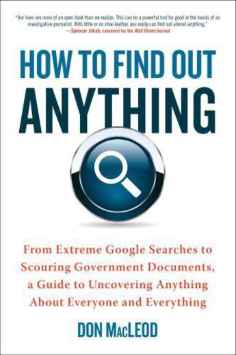 Couverture du livre « How to Find Out Anything » de Don Macleod aux éditions Penguin Group Us