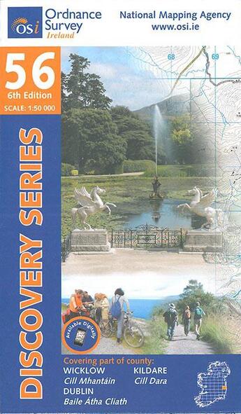 Couverture du livre « Wicklow/dublin/kildare » de  aux éditions Ordnance Survey