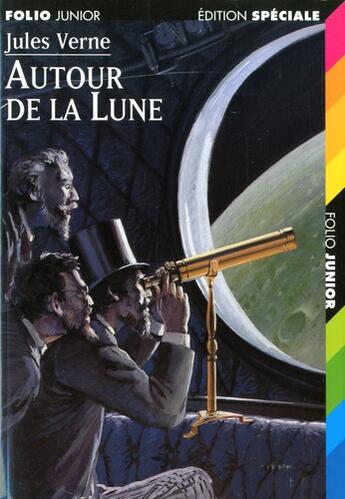 Couverture du livre « Autour de la lune » de Verne/Bayard aux éditions Gallimard-jeunesse