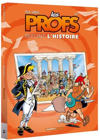 Couverture du livre « Les profs refont l'Histoire : coffret Tomes 1 et 2 » de Sti et Erroc et Pica aux éditions Bamboo