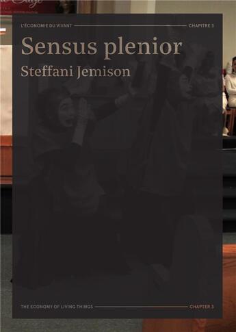 Couverture du livre « Sensus plenior » de Steffani Jemison aux éditions Jeu De Paume