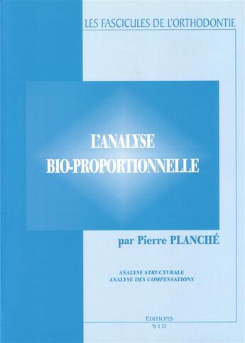 Couverture du livre « Analyse bio-proportionnelle (l') » de Planche P. aux éditions Edp Sciences