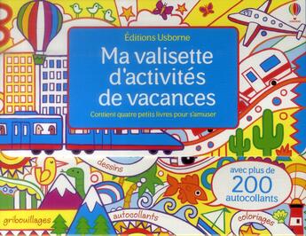 Couverture du livre « Ma valisette d'activités de vacances » de Rebecca Gilpin aux éditions Usborne