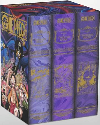 Couverture du livre « One Piece : coffret vol.5 : Tomes 46 à 53 : thriller bark » de Eiichiro Oda aux éditions Glenat