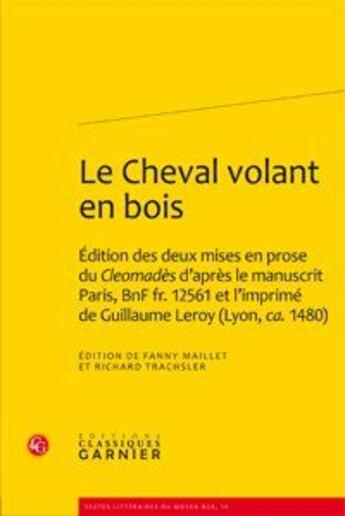 Couverture du livre « Le cheval volant en bois » de  aux éditions Classiques Garnier