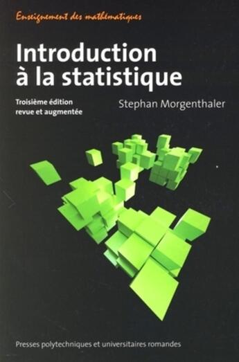 Couverture du livre « Introduction a la statistique » de Morgenhalter S. aux éditions Ppur