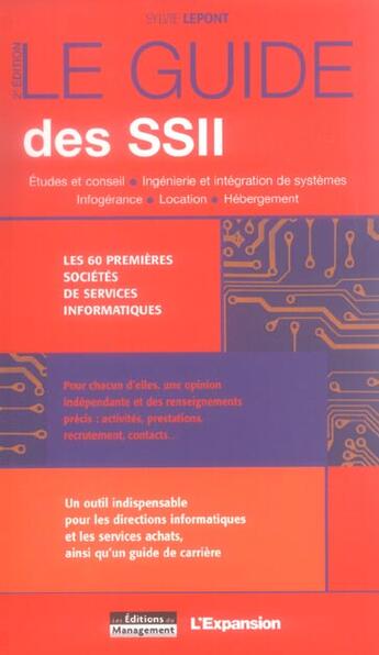 Couverture du livre « Le guide des ssii » de Sylvie Lepont aux éditions Management