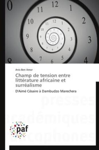 Couverture du livre « Champ de tension entre litterature africaine et surrealisme » de Amor-A aux éditions Presses Academiques Francophones