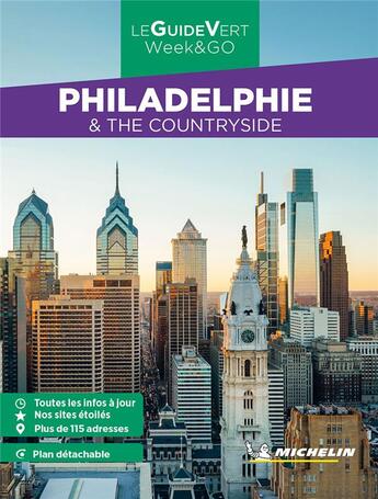 Couverture du livre « Guide vert week&go philadelphie » de Collectif Michelin aux éditions Michelin