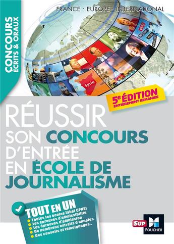 Couverture du livre « Journaliste reussir son concours d'entree en ecole de journalisme 5e edition » de Cassagne/Rousseau aux éditions Foucher