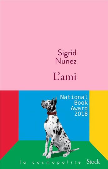 Couverture du livre « L'ami » de Sigrid Nunez aux éditions Stock