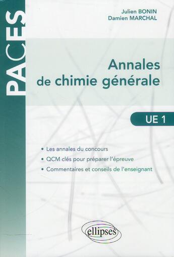 Couverture du livre « Annales de chimie generale » de Bonin/Marchal aux éditions Ellipses