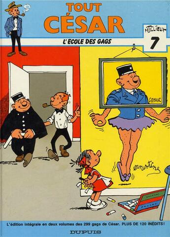 Couverture du livre « Tout gil jourdan / tout cesar Tome 7 ; l'ecole des gags » de Tillieux aux éditions Dupuis