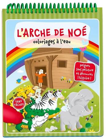 Couverture du livre « Coloriages à l'eau ; l'arche de Noé » de  aux éditions Ligue Pour La Lecture De La Bible