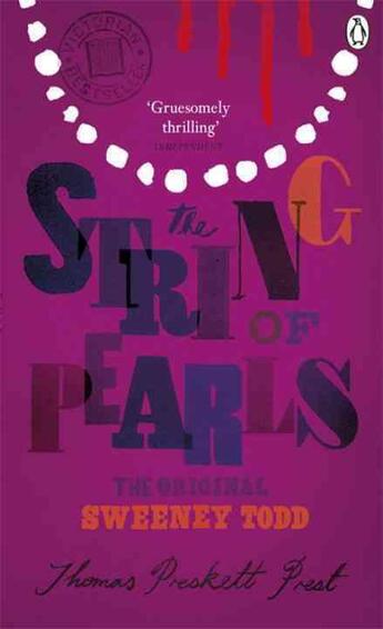 Couverture du livre « String of pearls: a romance - the original sweeney todd, the » de Thomas Preske Prest aux éditions Adult Pbs